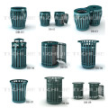 Modern Style customized color steel Garbage recycling bin for beaches, metal Garbage Container for park